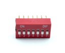 Interruptor DIP perfil horizontal 7 vías para PCB