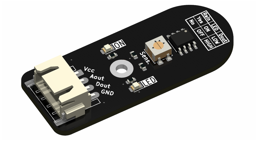 MentorBit módulo detector de lluvia