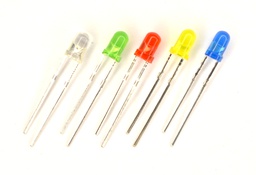 [00018784] Set 5 diodos LED 3mm colores