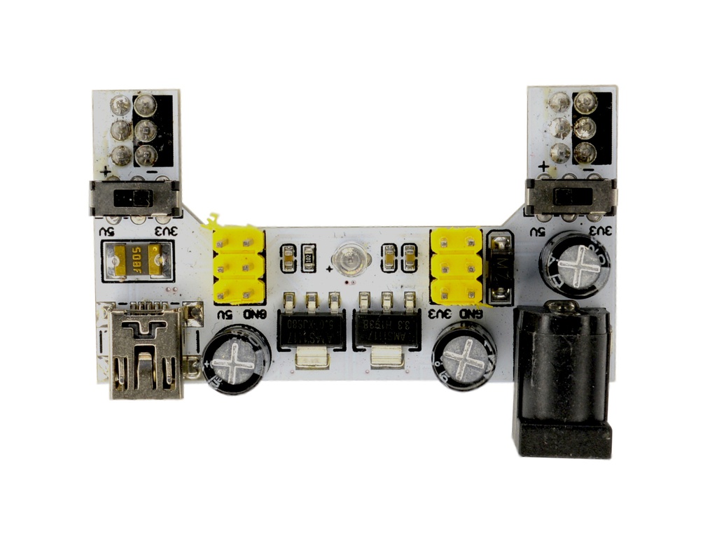 Módulo alimentación MB-102 protoboard 3,3-5V top