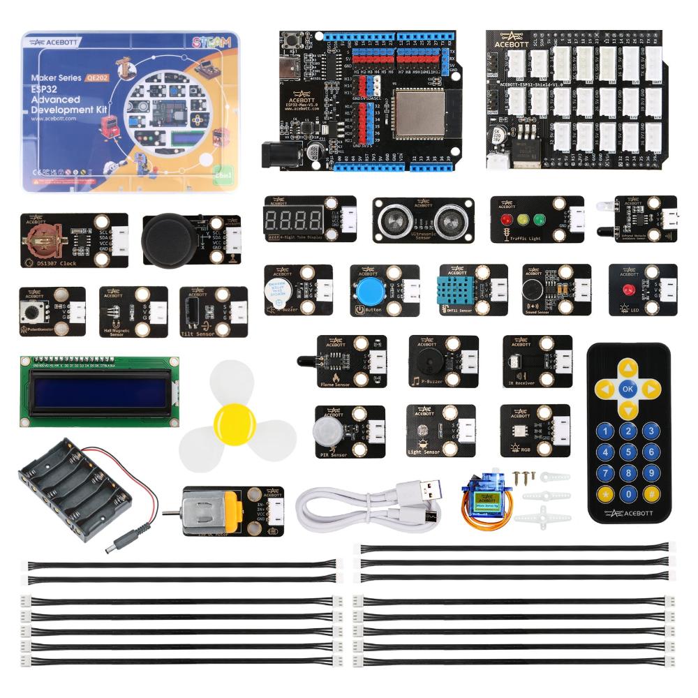 Kit avanzado ESP32 ACEBOTT (contenido)