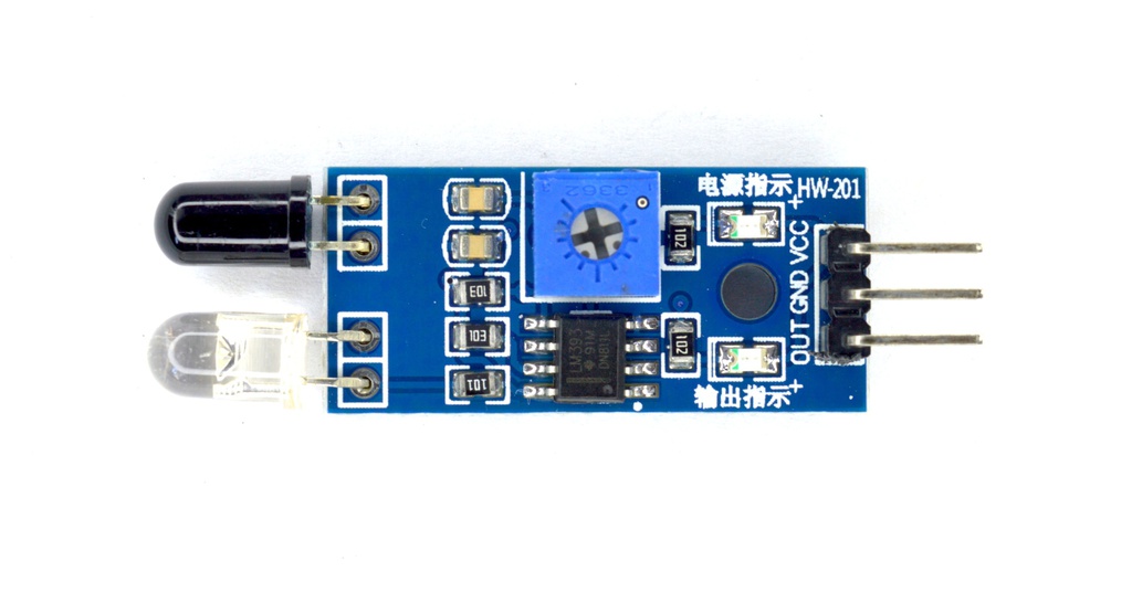 Sensor infrarrojos detector de obstáculos HW-201 top