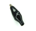 Conector pinza cocodrilo 28 mm color negro top