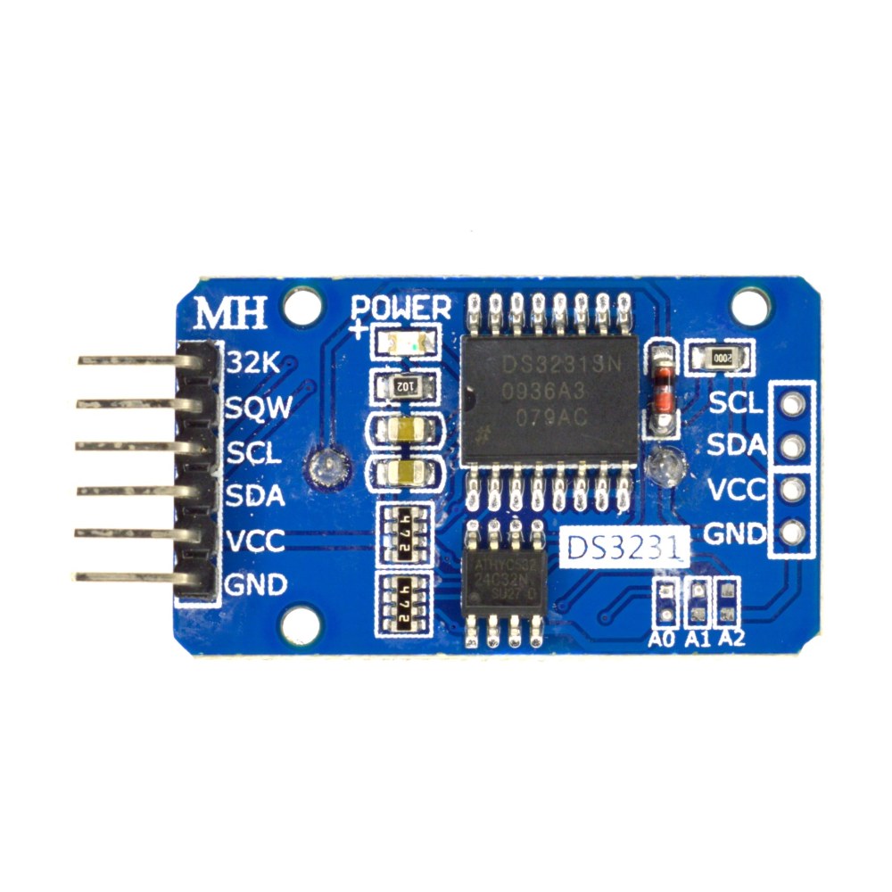 Módulo Reloj Arduino RTC DS3231 AT24C32 botton