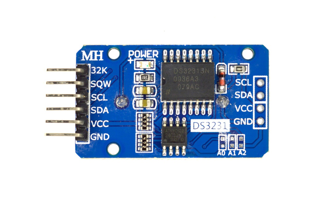 Módulo Reloj Arduino RTC DS3231 AT24C32 botton