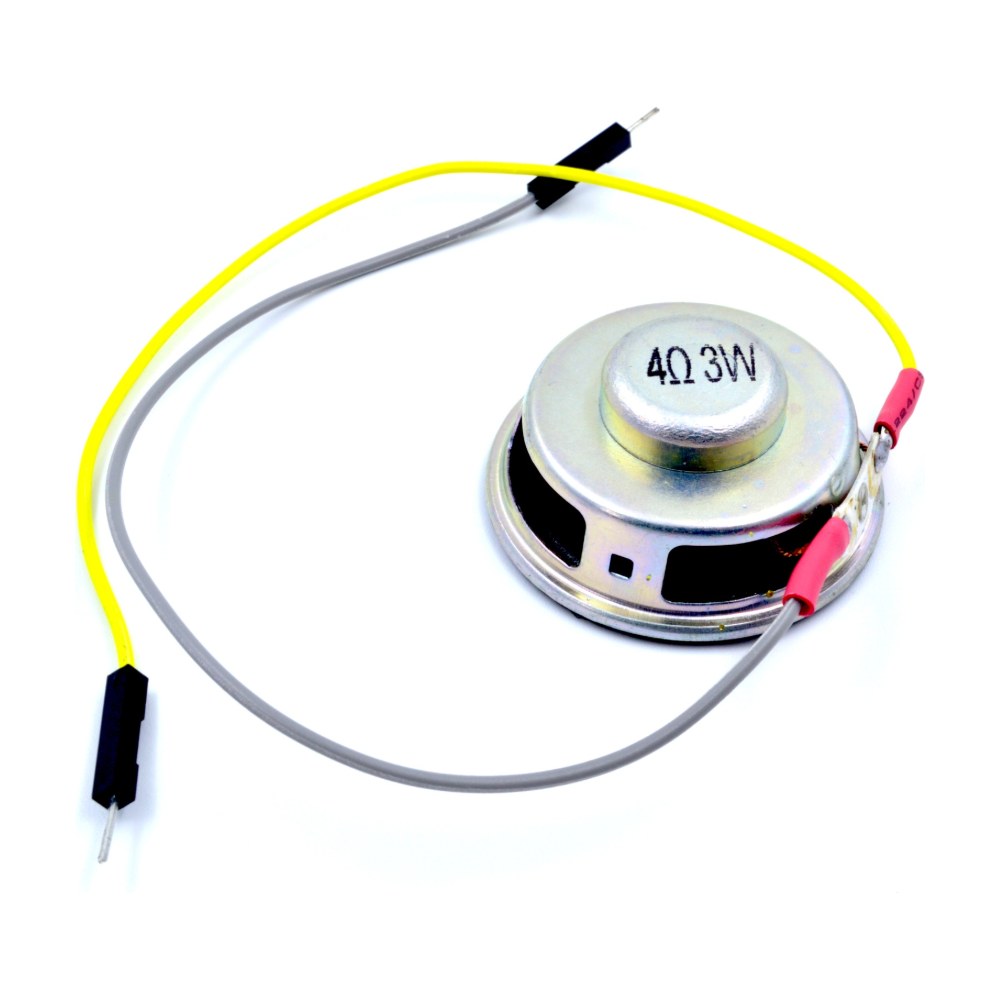 Altavoz 3W 4Ohm 30mm con cable dupont