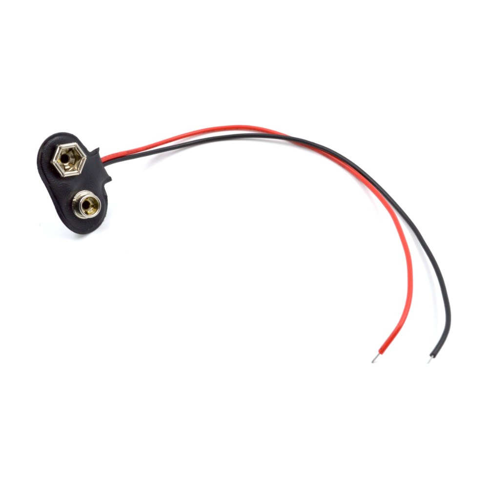 Adaptador para pila de 9V con cables