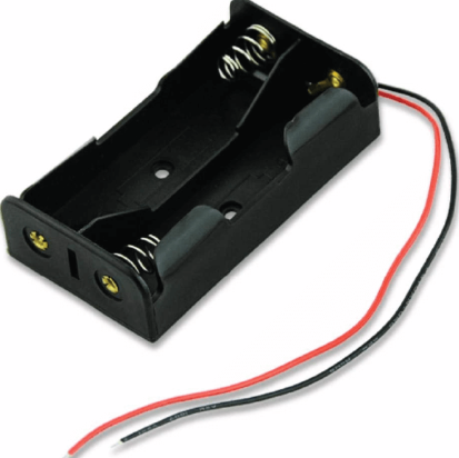 Portapilas 2x18650 con conector DC