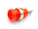 Conector banana 4mm hembra rojo