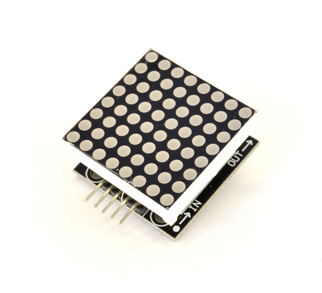 Matriz LED 8x8 roja con MAX7219 (PCB pequeña)