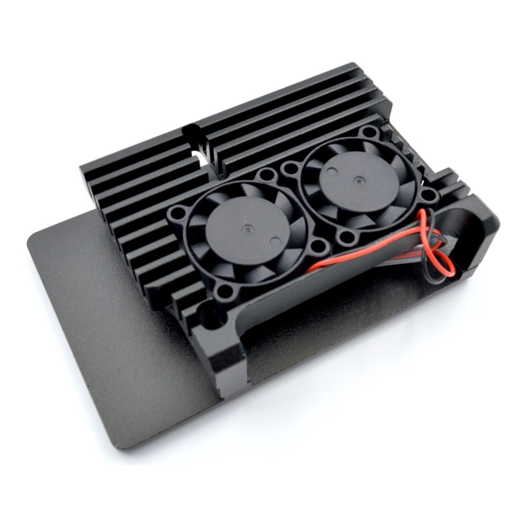 Carcasa de aluminio con ventiladores Raspberry Pi 4