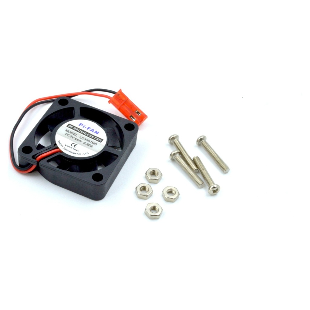 Ventilador 5V 30x30x7 mm con tornillos