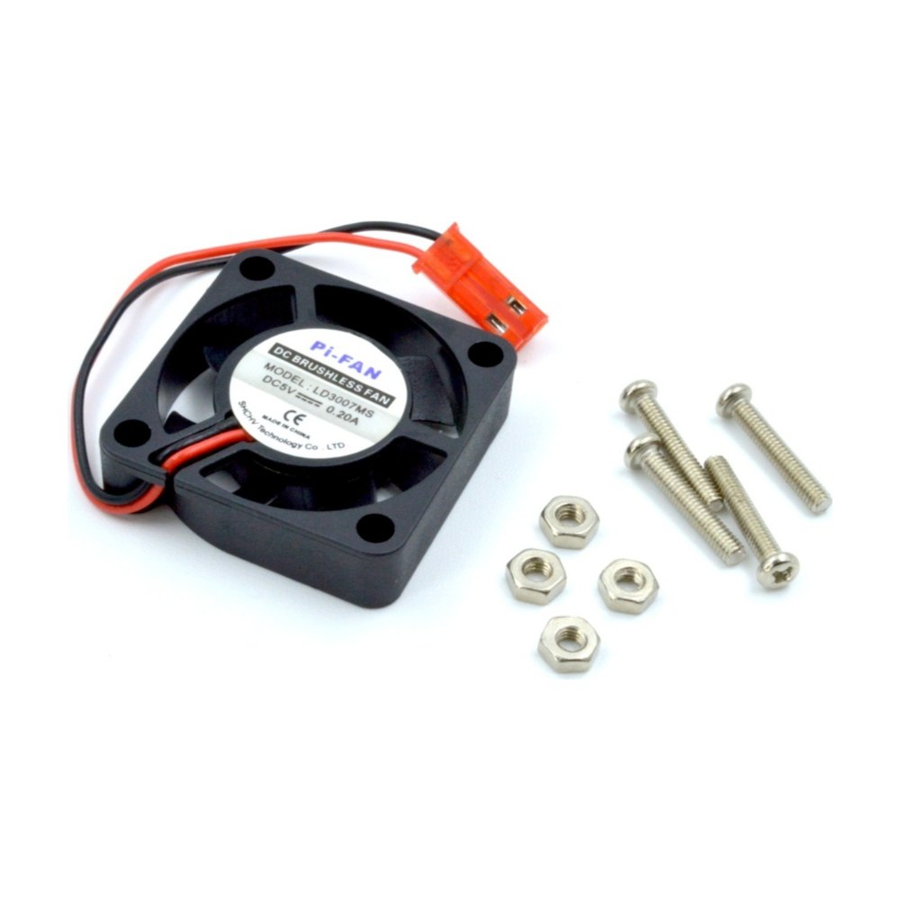 Ventilador 5V 30x30x7mm con tornillos