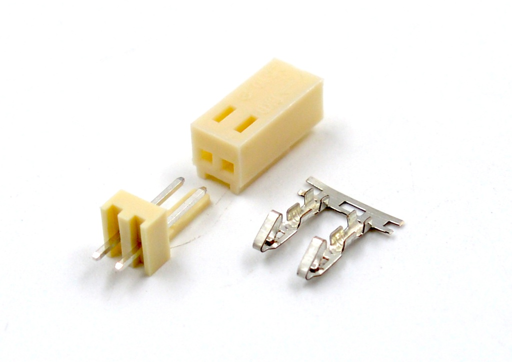 Conector KF2510 de 2,54mm - 2 pines Macho PCB + Hembra + Terminal crimpar