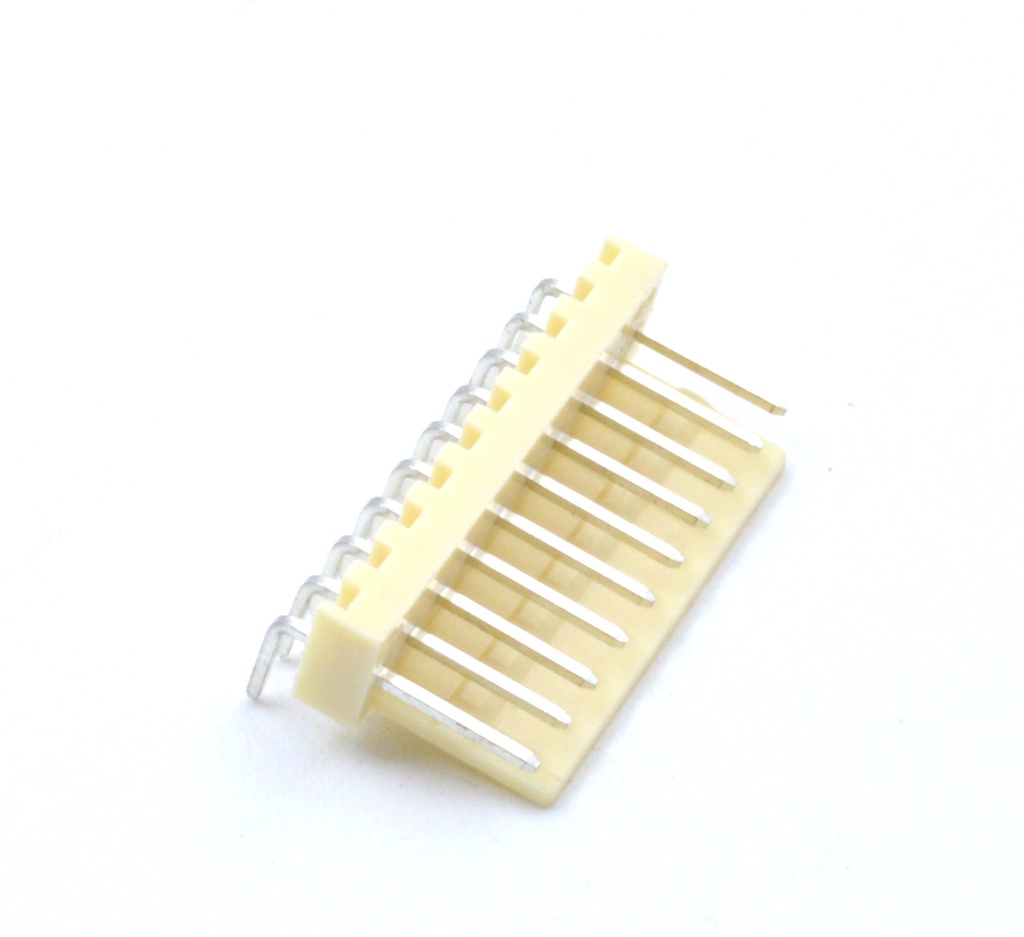 Conector KF2510 de 2,54mm acodado - 10 pines Macho PCB