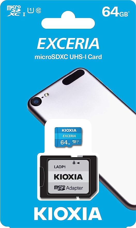 Tarjeta micro SD 64GB C10 + Adaptador
