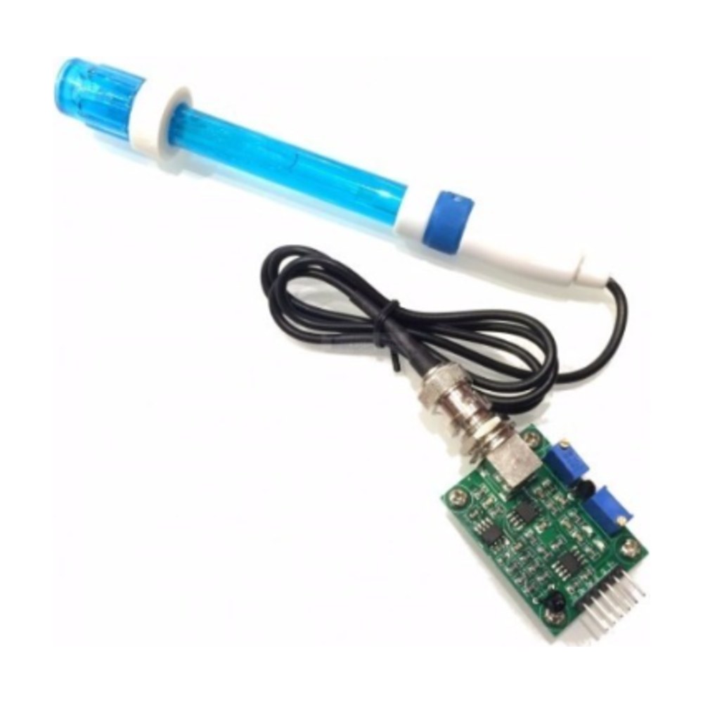 Sensor de pH con sonda y placa de lectura