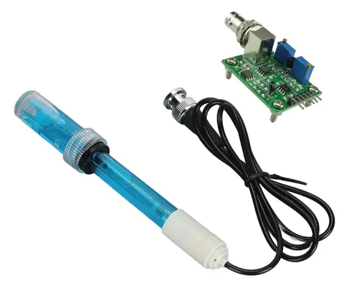 Sensor de pH con sonda y placa de lectura