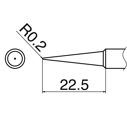 Punta de soldadura HAKKO T18-BL Shape-BL para HAKKO FX-888D