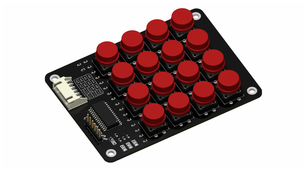 MentorBit módulo matriz de pulsadores I2C