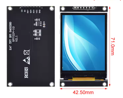Pantalla TFT 2.4 pulgadas 240x320 interfaz SPI