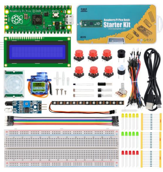 Kit básico de iniciación Raspberry Pi Pico