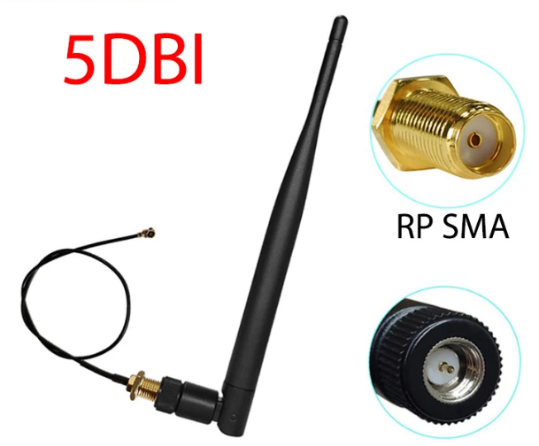 Antena LoRa pbx 433MHz 5dbi con conector RP SMA