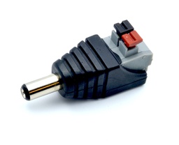 [00011853] Conector DC Jack 5,5x2,1mm macho botón