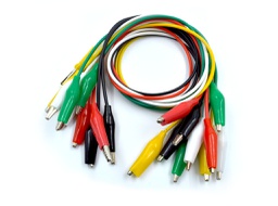 [00014533] Kit de 10 cables cocodrilo-cocodrilo 50cm
