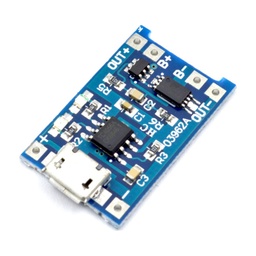 [00016940] Módulo cargador de baterías Li-ion TP4056 (1A)