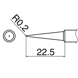 [00031219] Punta de soldadura HAKKO T18-BL Shape-BL para HAKKO FX-888D