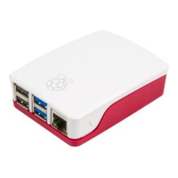 [00040922] Carcasa oficial Raspberry Pi 4 (roja y blanca)